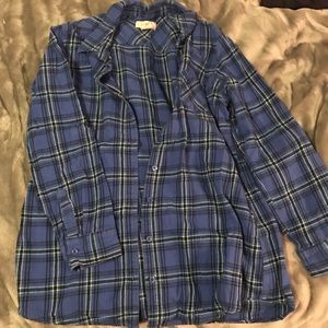 Blue flannel shirt